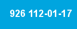 926 112-01-17 926 112-01-17